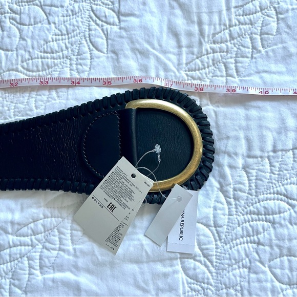 NWT BANANA REPUBLIC GENUINE LEATHER BLACK BELT main image 15